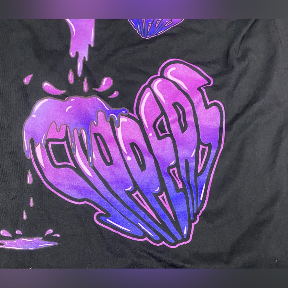NEW Capn On Melrose Puffers & Sippers Purple Lean T Shirt Sz M Black Double Cup - Picture 4 of 9